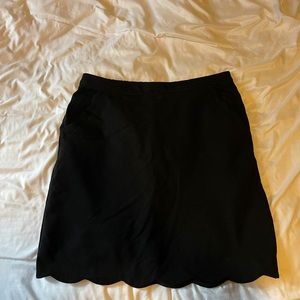 Skies Are Blue Scallop Hem Skirt